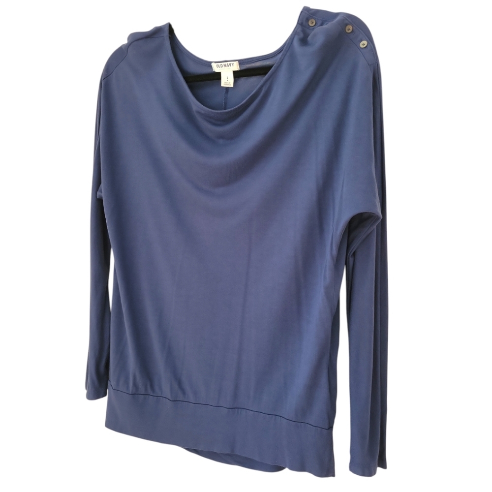 Old Navy Long Sleeve Tee, Navy,  S, EUC